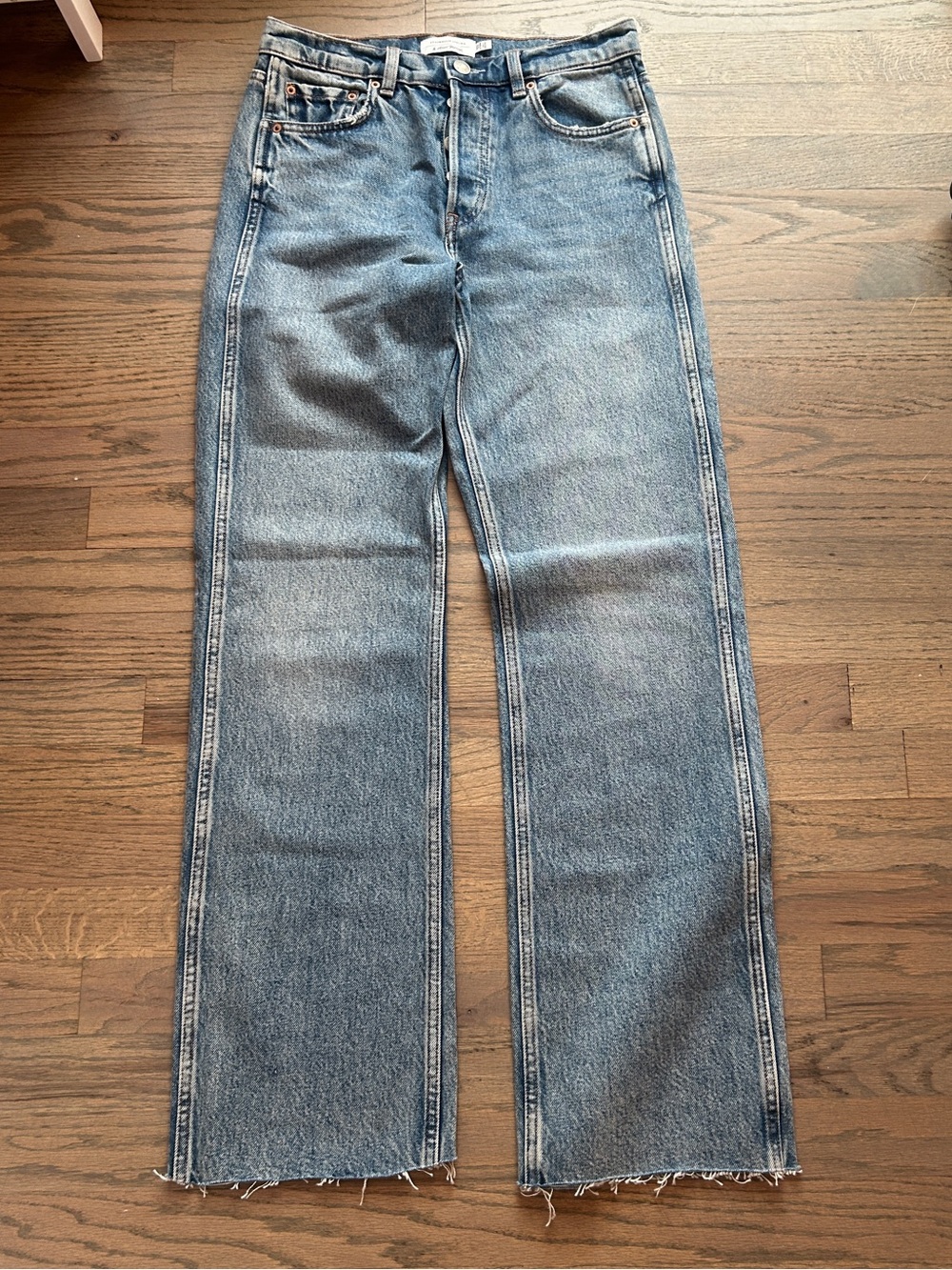 & Other Stories Wide-Leg High-Rise Jeans - Light Blue Denim